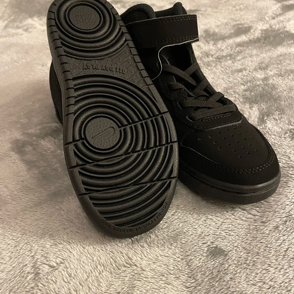 Nike Kids Black High-Top Sneakers